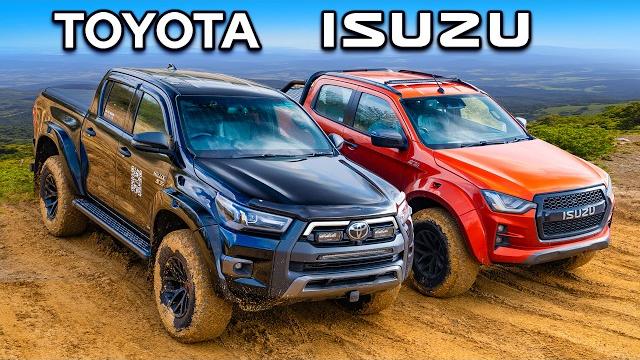 Toyota hilux v isuzu d-max: off-road challenge! Toyota hilux v isuzu d-max: off-road challenge!