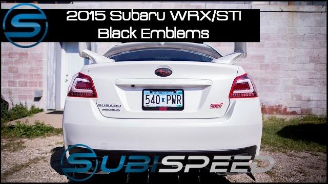 Subispeed - 2015+ wrx/sti black replacement emblems Subispeed - 2015+ wrx/sti black replacement emblems