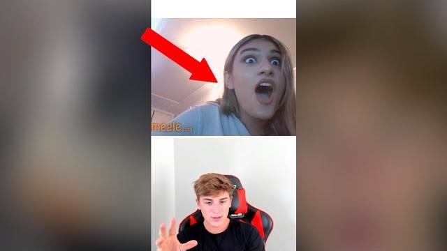 Trolling girls on omegle! - #shorts Trolling girls on omegle! - #shorts