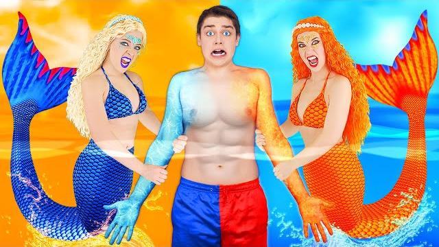 Холодная или горячая русалка! челлендж! Холодная или горячая русалка! челлендж!