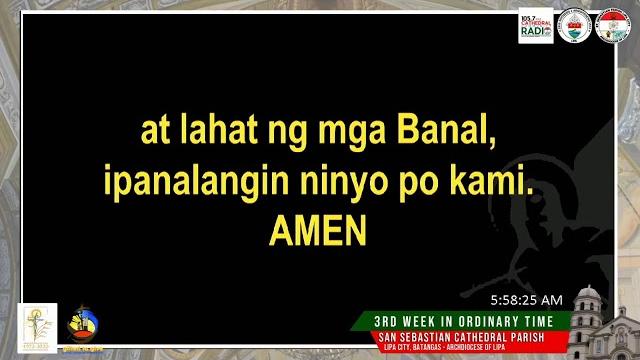 January 29, 2021 | friday 5:30 am mass January 29, 2021 | friday 5:30 am mass