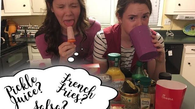 The weird food combination popsicle challenge! The weird food combination popsicle challenge!