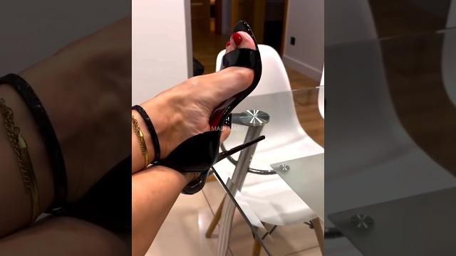 Black stiletto heel sandals | #trending #shorts #shoes Black stiletto heel sandals | #trending #shorts #shoes