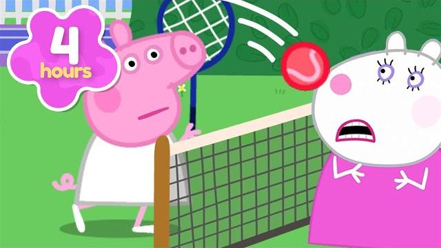 Ball game mayhem!! | summer fun | peppa pig full episodes | 4 hours of kids cartoons Ball game mayhem!! | summer fun | peppa pig full episodes | 4 hours of kids cartoons