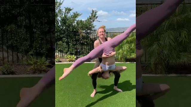 Partner cartwheels ️ #gymnastics #cartwheel #shorts Partner cartwheels ️ #gymnastics #cartwheel #shorts