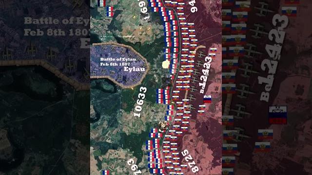 Battle of eylau 1807 animated map Battle of eylau 1807 animated map
