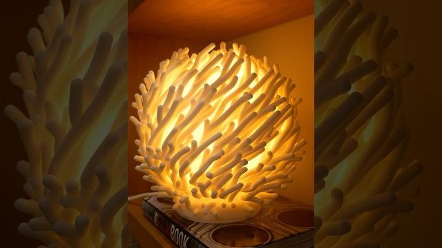 Coral sculpted lamp #3dprinting Coral sculpted lamp #3dprinting