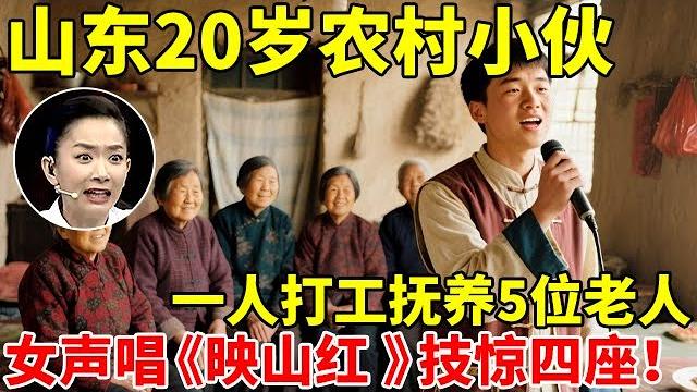 山东20岁农村小伙,一人打工养5位老人!男唱女声《映山红 》技惊四座【王芳王为念访谈】 山东20岁农村小伙,一人打工养5位老人!男唱女声《映山红 》技惊四座【王芳王为念访谈】