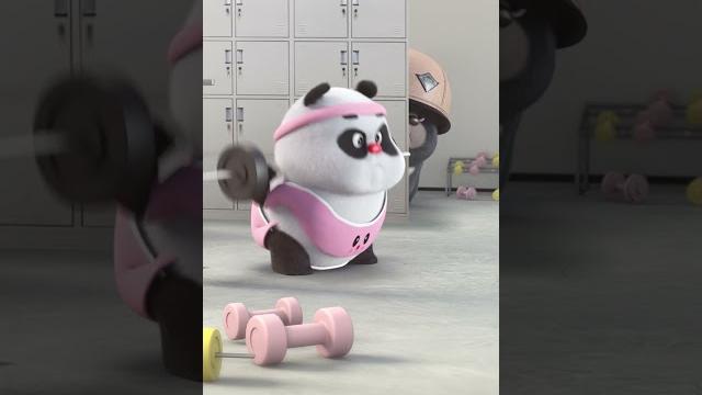 Muscle memory #shorts #panda #funnyshorts Muscle memory #shorts #panda #funnyshorts