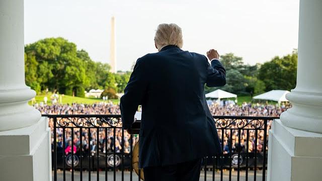 President trump participates in a summer soirée President trump participates in a summer soirée