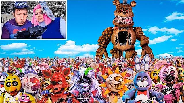 My drone captured all the fnaf animatronics My drone captured all the fnaf animatronics