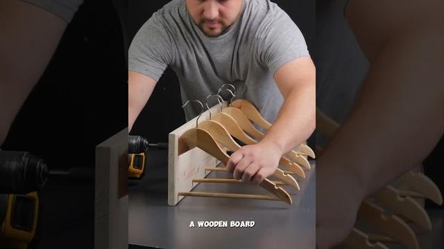 Reuse hangers to make a fantastic diy coat rack Reuse hangers to make a fantastic diy coat rack