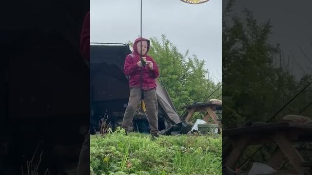 Young dt baits team member into a decent carp Young dt baits team member into a decent carp