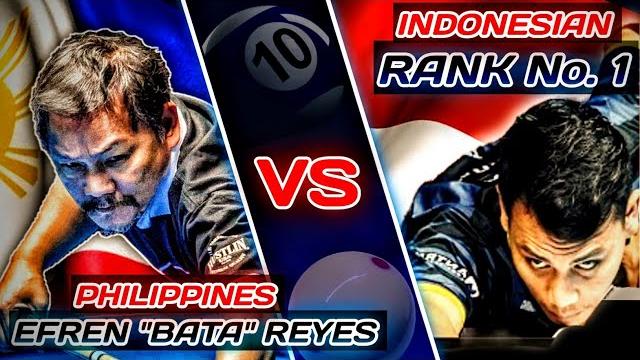 Efren "bata" reyes vs indonesian no. 1 player | 10-ball 2023 Efren "bata" reyes vs indonesian no. 1 player | 10-ball 2023