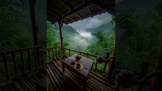 兩中的山中亭子 兩中的山中亭子