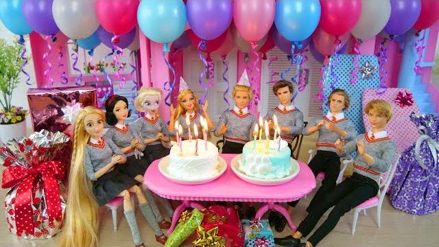 Twin barbie & ken's birthday party with friends! pesta ulang tahun barbie festa de aniversário Twin barbie & ken's birthday party with friends! pesta ulang tahun barbie festa de aniversário