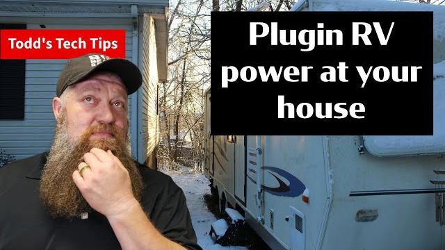 Plugin rv power at your house Plugin rv power at your house