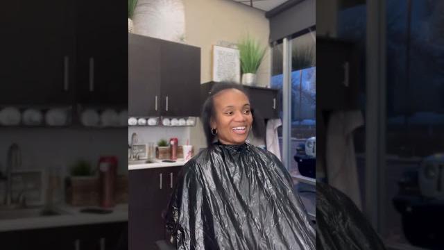 Big chop kelly cut! (she's relaxer free) Big chop kelly cut! (she's relaxer free)