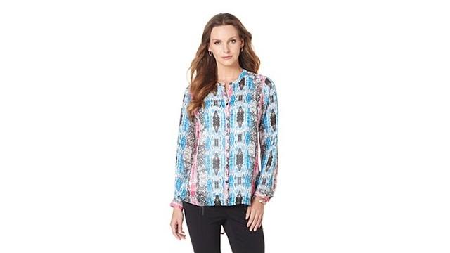 G by giuliana chiffon button down blouse G by giuliana chiffon button down blouse
