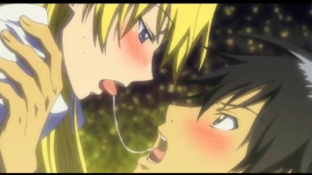 Anime romance kiss Anime romance kiss