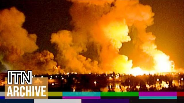 Iraq war: shock and awe assault on baghdad begins (2003) Iraq war: shock and awe assault on baghdad begins (2003)