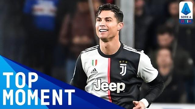 Ronaldo scores insane goal with giant leap! | sampdoria 1-2 juventus | top moment | serie a tim Ronaldo scores insane goal with giant leap! | sampdoria 1-2 juventus | top moment | serie a tim