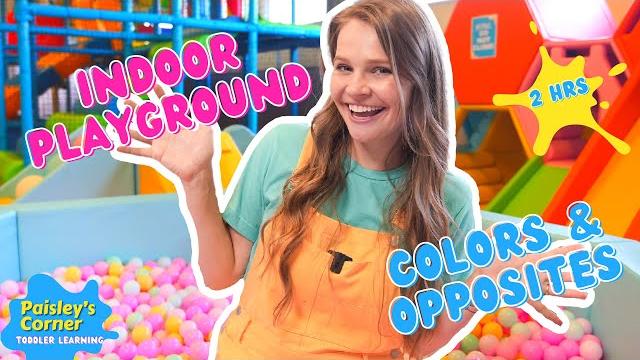 Learn colors & opposites at an indoor playground w/ silly ms lily | toy learning video for toddlers Learn colors & opposites at an indoor playground w/ silly ms lily | toy learning video for toddlers