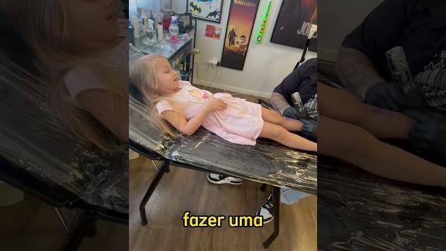 Tatuagem fake na minha filha️ #tattoo #tatuagem Tatuagem fake na minha filha️ #tattoo #tatuagem