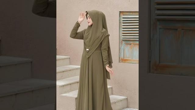 Gamis syari jumbo jilbab 2 layer Gamis syari jumbo jilbab 2 layer