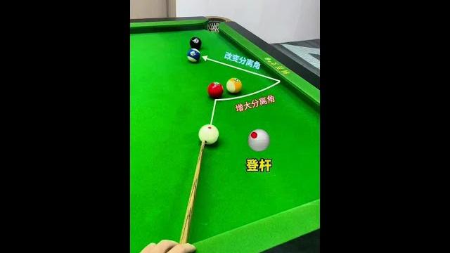 台球实战走位技巧——高登左塞. #台球教学#台球杆法#台球小李 台球实战走位技巧——高登左塞. #台球教学#台球杆法#台球小李