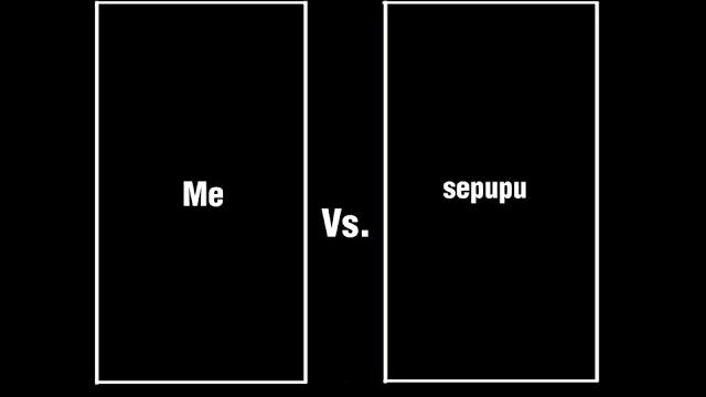 Me vs. sepupu wenner? Me vs. sepupu wenner?