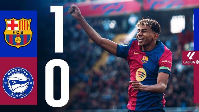 Fc barcelona 1 vs 0 alavés | laliga 2024/25 md22 Fc barcelona 1 vs 0 alavés | laliga 2024/25 md22