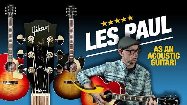 Gibson made the les paul as an acoustic guitar!! Gibson made the les paul as an acoustic guitar!!