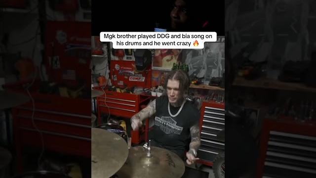 Reaction to mgk brother playing ddg and bia song on drums #new #reaction #ddg #mgk #bia Reaction to mgk brother playing ddg and bia song on drums #new #reaction #ddg #mgk #bia