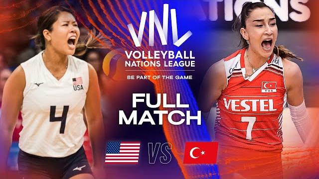Usa vs. tur - full match | semifinals | women's vnl 2023 Usa vs. tur - full match | semifinals | women's vnl 2023