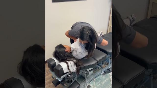 Part 1 of her adjustment, stay tuned for part 2 #chiropractic #chiro #chiropractor #asmr #adjustment Part 1 of her adjustment, stay tuned for part 2 #chiropractic #chiro #chiropractor #asmr #adjustment