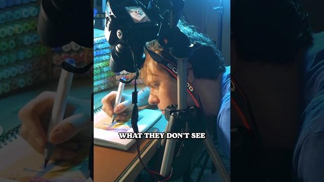 What they see vs what they don't see #art #shorts What they see vs what they don't see #art #shorts