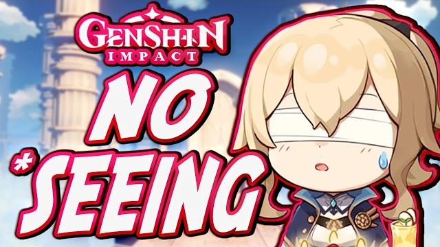 Can you beat genshin impact without seeing*??!! Can you beat genshin impact without seeing*??!!