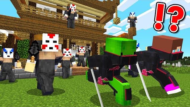 I got raided by ninjas in minecraft I got raided by ninjas in minecraft