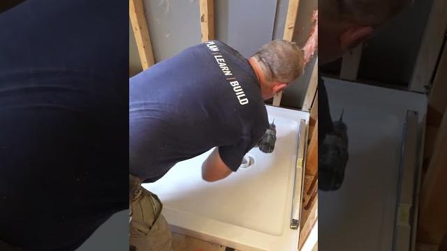 Mortar under shower pans Mortar under shower pans