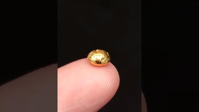 Making a pure gold bead Making a pure gold bead