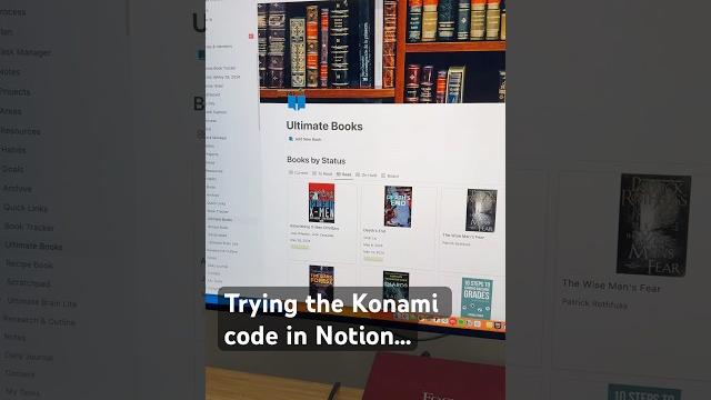 I put the konami code into notion… I put the konami code into notion…