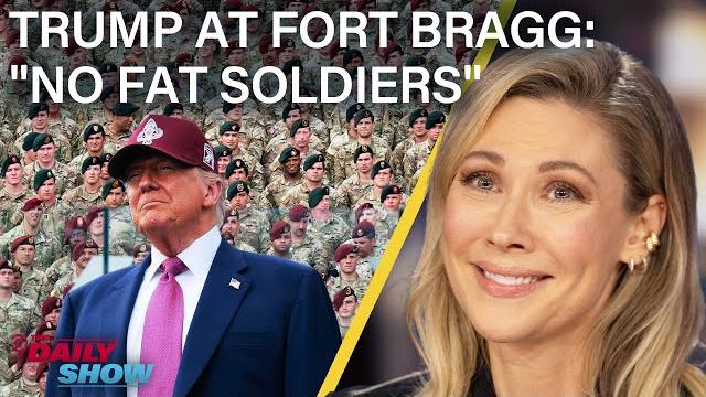 Trump whips up troops into a maga frenzy & plans $45 million military parade | the daily show Trump whips up troops into a maga frenzy & plans $45 million military parade | the daily show