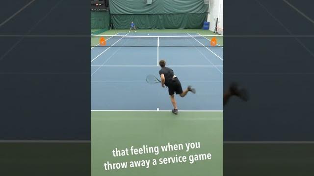 When you throw away a service game When you throw away a service game