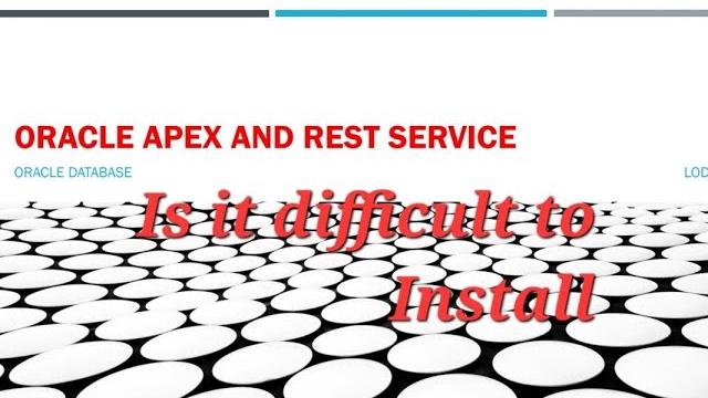 Oracle apex and ords installation Oracle apex and ords installation