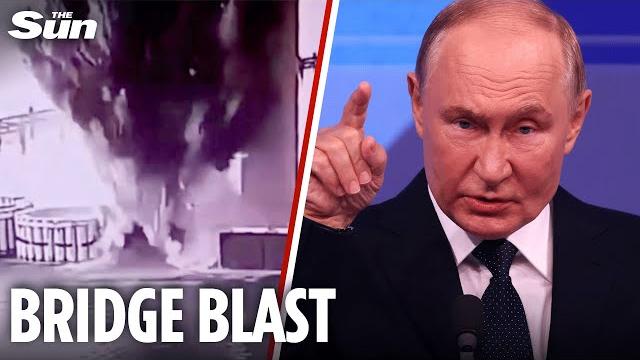 Ukraine special ops blast putin’s beloved crimean bridge with underwater bombs ‘planted months ago’ Ukraine special ops blast putin’s beloved crimean bridge with underwater bombs ‘planted months ago’