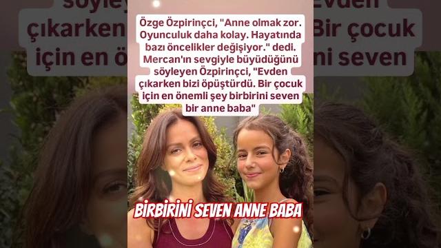 Özge özpi̇ri̇nçci̇ anne olmak zor oyunculuk daha kolay...en önemli̇ şey bi̇rbi̇ri̇ni̇ seven anne baba.. Özge özpi̇ri̇nçci̇ anne olmak zor oyunculuk daha kolay...en önemli̇ şey bi̇rbi̇ri̇ni̇ seven anne baba..