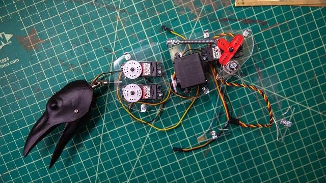 Show and tell: animatronic raven kit! Show and tell: animatronic raven kit!