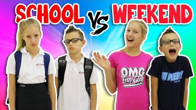 Nighttime routine!! school day vs weekend Nighttime routine!! school day vs weekend