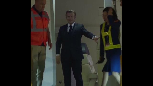 French pres. emmanuel macron appears to be pushed in the face by his wife brigitte #news #france French pres. emmanuel macron appears to be pushed in the face by his wife brigitte #news #france